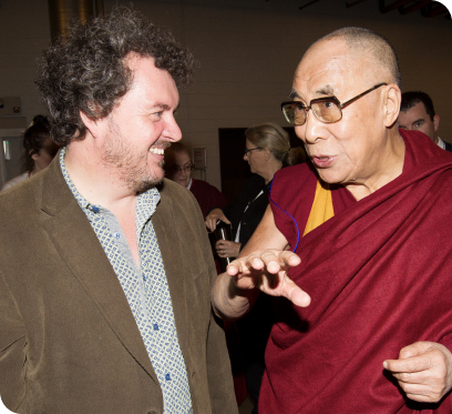 Nic with the Dalai Lama