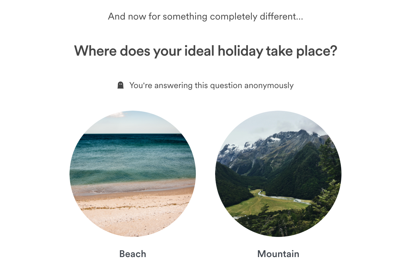 Talking point question screenshot